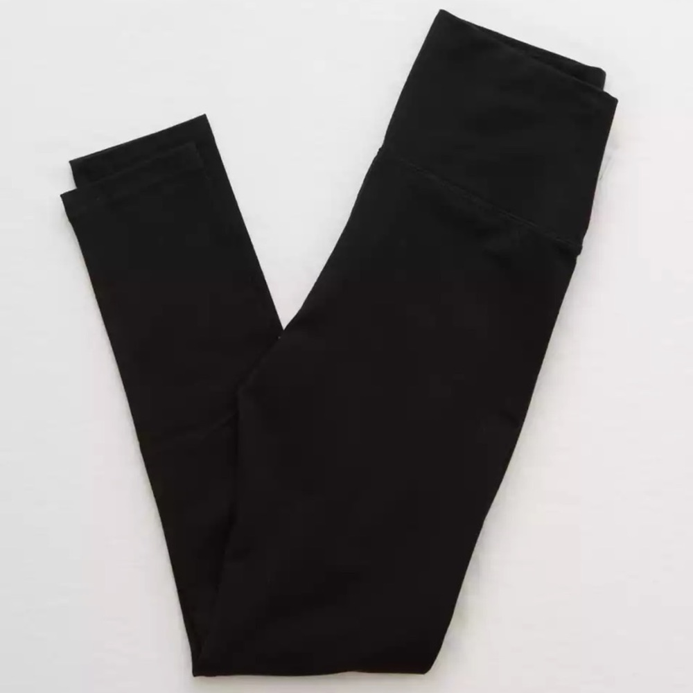 Aerie Black High Waisted Leggings - Picture 2 of 7